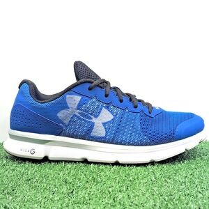 Under Armour‎ UA Micro G Speed Swift Shoes Men's 8.5 Medium Blue White Sneakers